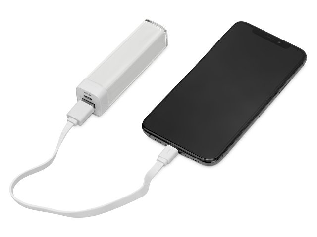 Портативное зарядное устройство "Ангра", 2200 mAh, белый
