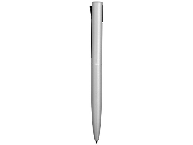 Ручка металлическая шариковая «Bevel», серебристый/черный