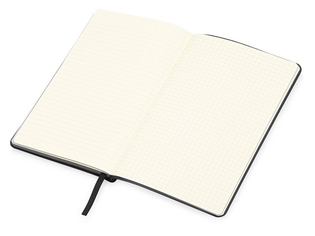 Блокнот «Notepeno» А5 с тонированными линованными страницами, черный