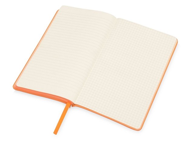 Блокнот «Notepeno» А5 с тонированными линованными страницами, оранжевый