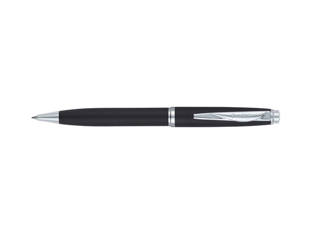 Ручка шариковая Pierre Cardin GAMME Classic с поворотным механизмом, черный матовый/серебро