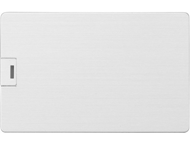 Флеш-карта USB 2.0 16 Gb в виде металлической карты "Card Metal", серебристый