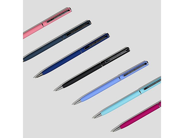 Ручка шариковая автоматическая BrunoVisconti® "PALERMO" цвет корпуса бордовый, soft-touch, 0.7 мм