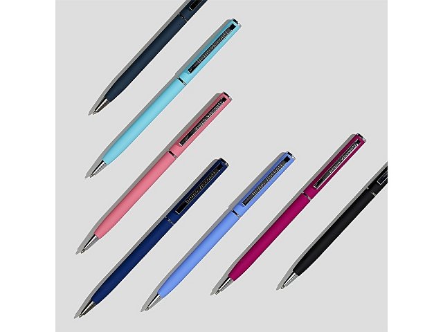 Ручка шариковая автоматическая BrunoVisconti® "PALERMO" цвет корпуса бордовый, soft-touch, 0.7 мм