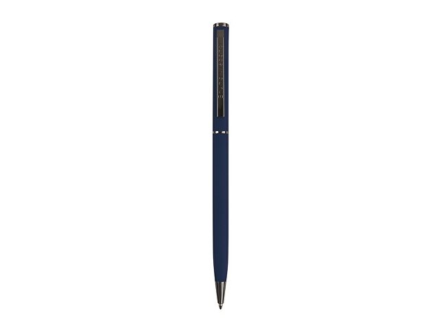 Ручка шариковая автоматическая BrunoVisconti® "PALERMO" цвет корпуса темно-синий, soft-touch, 0.7 мм