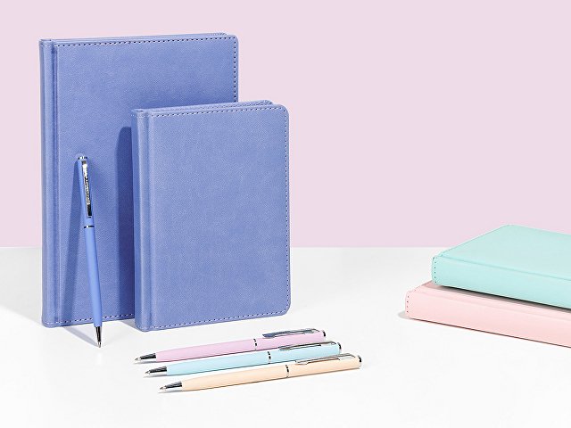 Ручка шариковая автоматическая BrunoVisconti® "PALERMO" цвет корпуса фиолетовый, soft-touch, 0.7 мм