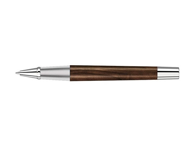 Ручка роллер "TITAN WOOD R", синий, 0.7 мм, коричневый/серебряный