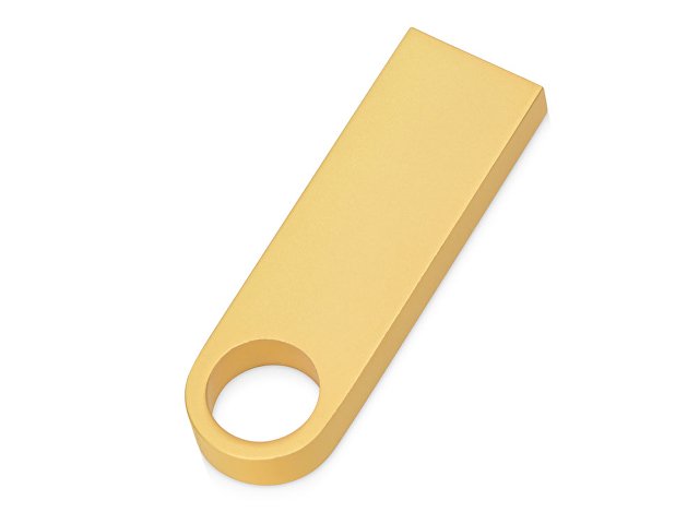 USB 2.0-флешка на 8 Гб с мини чипом и круглым отверстием, золотистыйй