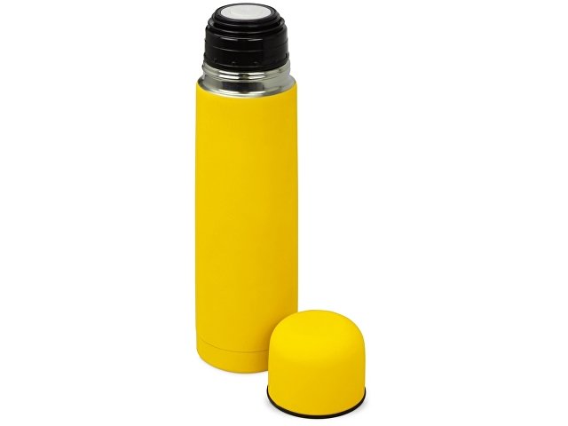 Термос «Ямал Soft Touch» с чехлом, 500мл, желтый