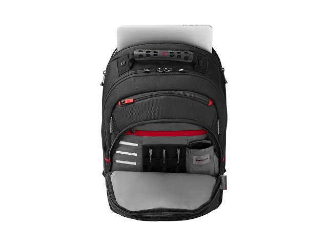 Рюкзак Legacy WENGER 16'', черный/серый, полиэстер/ПВХ, 35 x 25 x 45 см, 21 л