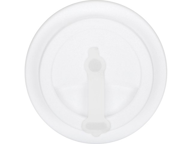 Пластиковый стакан Take away с двойными стенками и крышкой с силиконовым клапаном, 350 мл, белый