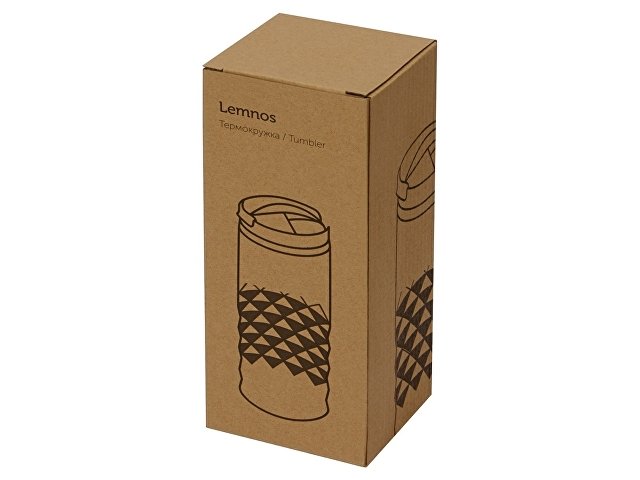 Термокружка "Lemnos" 350 мл, серый