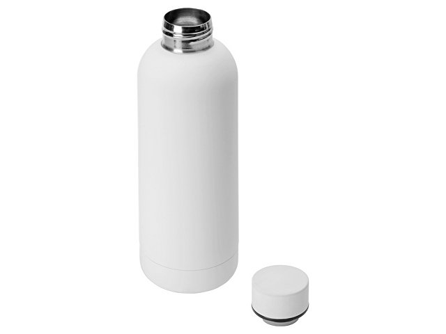 Вакуумная термобутылка "Cask" Waterline, soft touch, 500 мл, белый (Р)