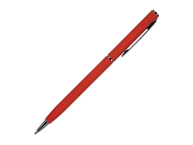 Ручка шариковая автоматическая BrunoVisconti® "PALERMO" цвет корпуса красный, soft-touch, 0.7 мм