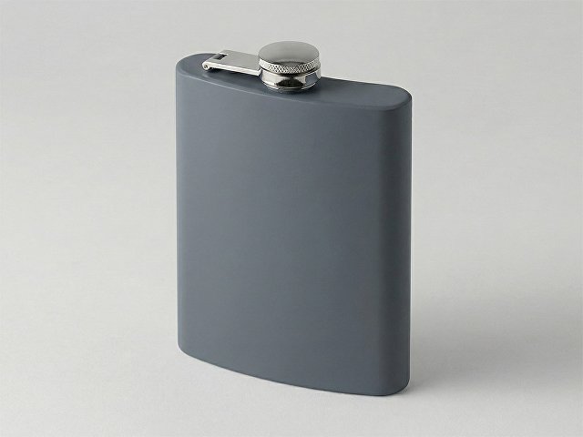 Фляжка 240 мл Remarque soft touch, 304 сталь, серый