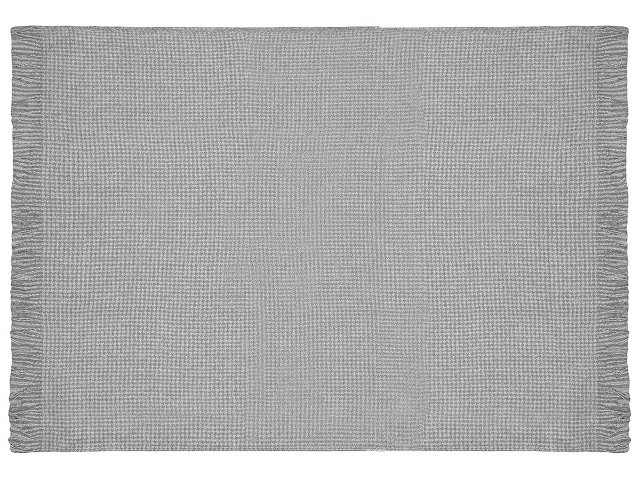 Акриловый плед Harp 130x180 см, белый/холодный серый