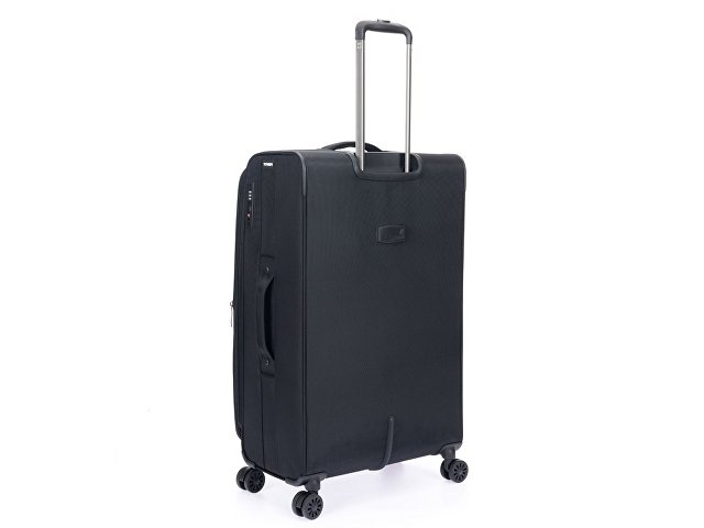 Чемодан TORBER БРОСНО, чёрный, нейлон 600D, 48 х 30 х 78 см, 85 л