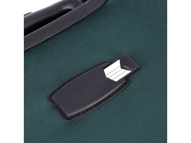 Чемодан TORBER СЕЙД, тёмно-зелёный, нейлон 600D, 48 х 26,5 х 78 см, 85 л