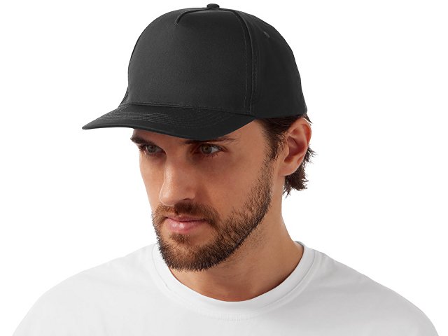 Бейсболка "Mix" 5-ти панельная 180 гр, черный