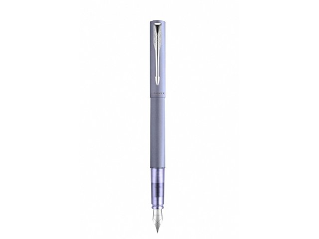 Перьевая ручка Parker Vector XL Silver Blue CT, цвет чернил blue, перо: F/M, в подарочной упаковке.