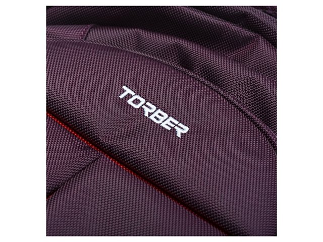 Рюкзак TORBER МЕГАПОЛИС с отделением для ноутбука 15", пурпурный, полиэстер, 46 х 32 x 13 см