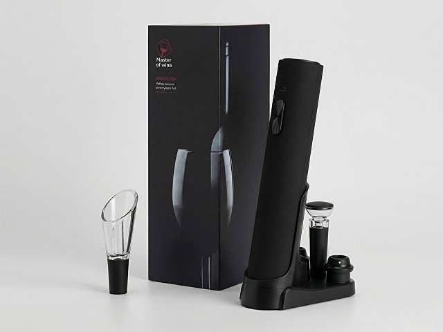 Набор винных аксессуаров 4в1 "Savoie" с покрытием soft touch