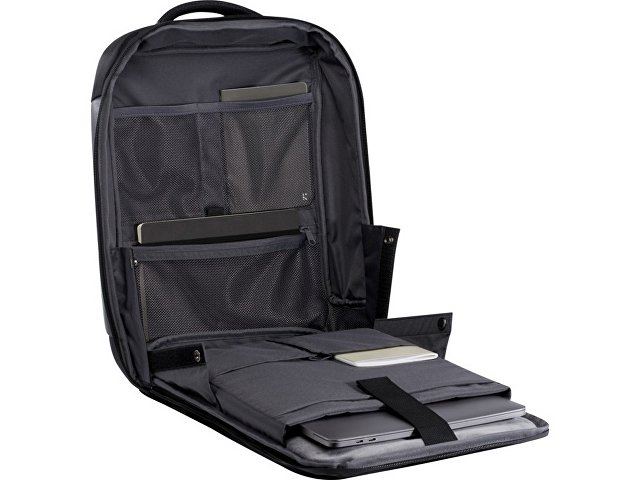Expedition Pro компактный рюкзак для ноутбука 15,6" из переработанных материалов, 12 л - Черный