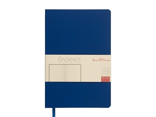 Блокнот А5 "Megapolis Flex Velvet", синий