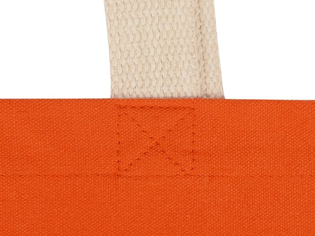 Сумка для шопинга Steady из хлопка с парусиновыми ручками, 260 г/м2, оранжевый (P)