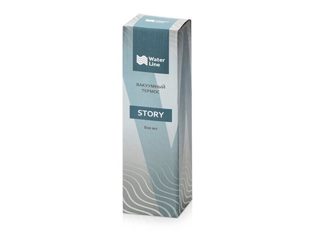 Вакуумный термос "Story" c покрытием powder, белый (P)