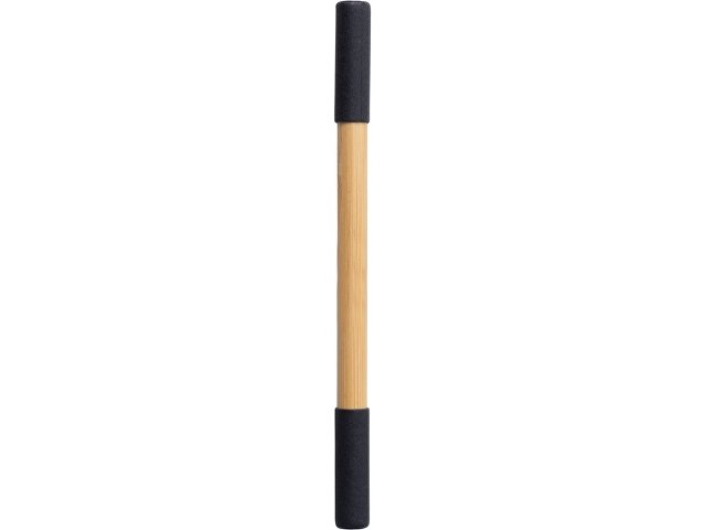 Вечный карандаш и ручка из бамбука "Black bamboo", натуральный и черный