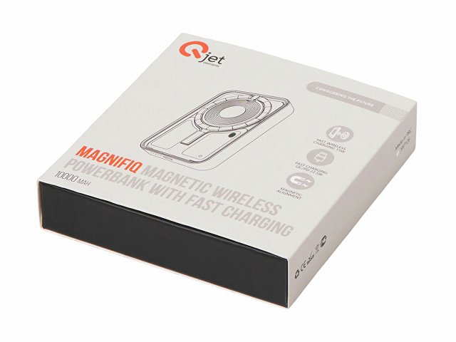 Беспроводной магнитный внешний аккумулятор с QC\PD «MagnifIQ», 10000 мАч, 15 Вт, черный