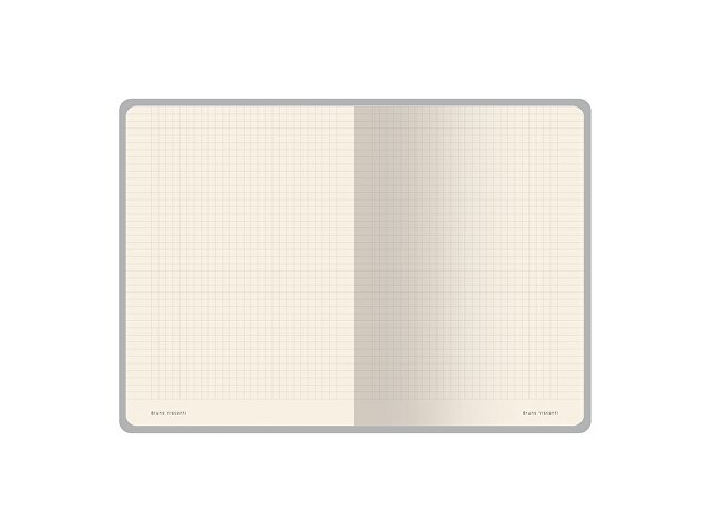 Бизнес тетрадь А5 "Megapolis flex" 60 л. soft touch клетка, серый