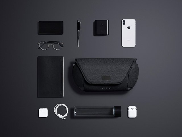 Антикражная сумка на пояс Clickpack, черный