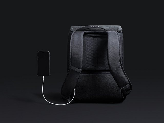 Водостойкий антикражный рюкзак Clickpack для ноутбука 15.6", черный