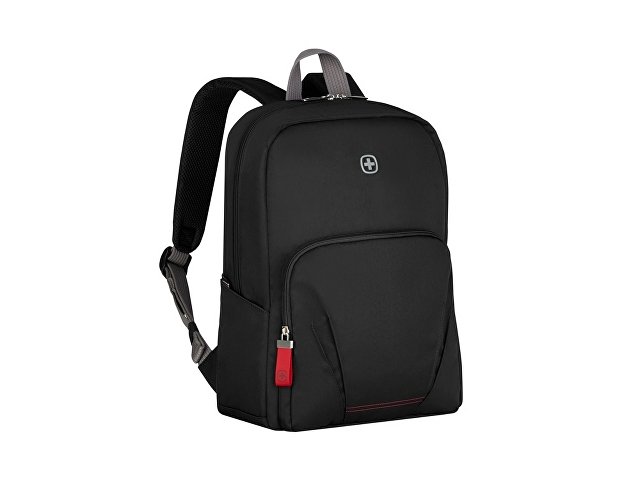 Рюкзак WENGER Motion 15.6", черный, нейлон, 31x17x42 см, 20 л