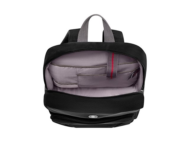 Рюкзак WENGER Motion 15.6", черный, нейлон, 31x17x42 см, 20 л