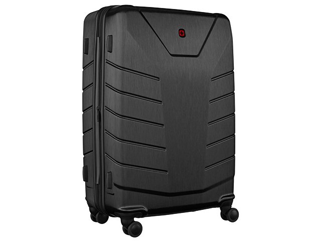 Чемодан WENGER Pegasus, черный, поликарбонат+АБС-пластик, большой, 52х76х30 см, 99 л.