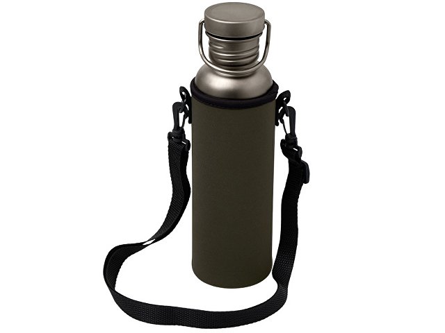 Бутылка для воды из титана "Titan", 750ml, темно-серый