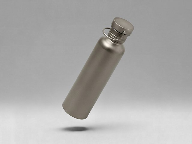 Бутылка для воды из титана "Titan", 750ml, темно-серый