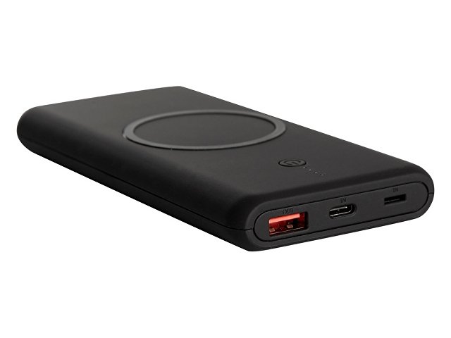 Внешний беспроводной аккумулятор c QC/PD "Reload", 10000 mAh, черный (Р)