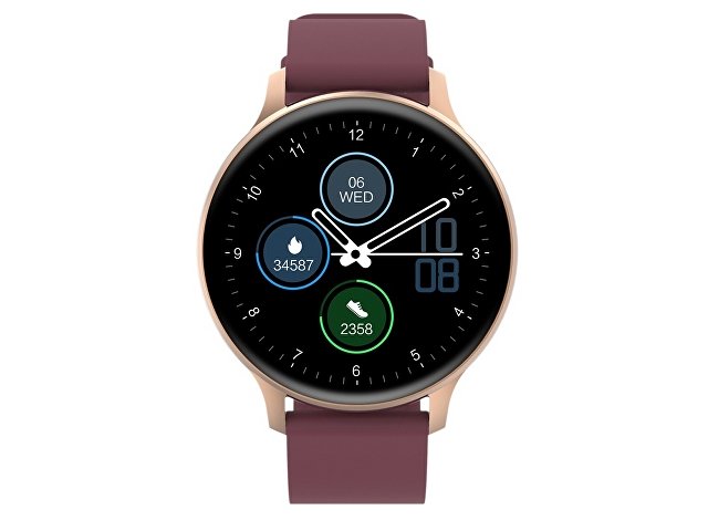 Смарт-часы Canyon SW-68 “ Badian”, IP68, темно-красный (Р)