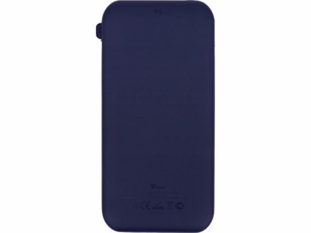 Внешний беспроводной аккумулятор с подсветкой лого «Astro», 10000 mAh, темно-синий (Р)