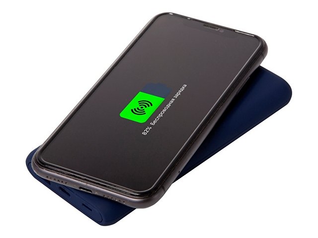 Внешний беспроводной аккумулятор c QC/PD "Reload", 10000 mAh, темно-синий (Р)