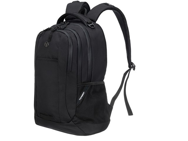 Рюкзак TORBER РАКЕТА с отделением для ноутбука 15", чёрный, полиэстер, 34 х 16,5 х 47 см, 24 л