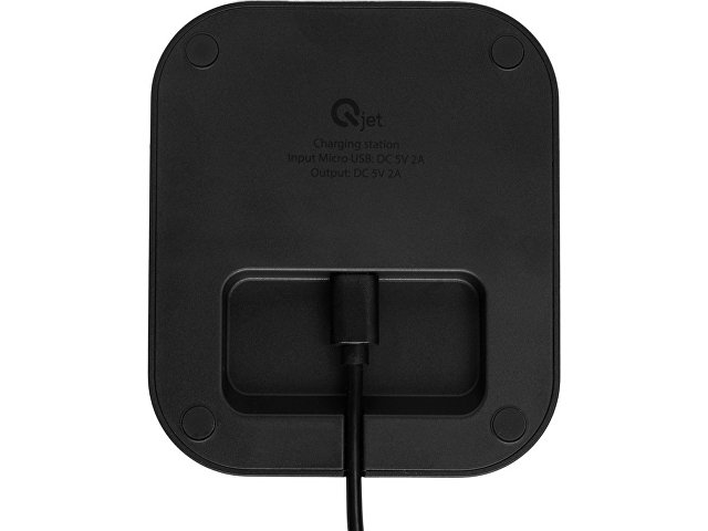 Портативное беспроводное зарядное устройство с док-станцией "Uniq", 10000 mah, черный