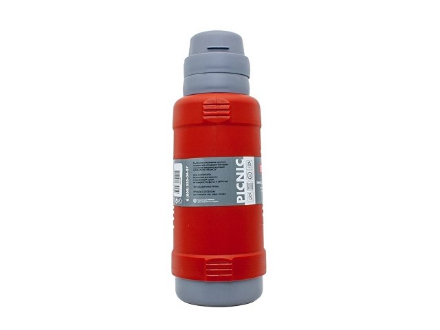 Термос со стеклянной колбой тм THERMOS PICNIC 40 Series Red 1,0L