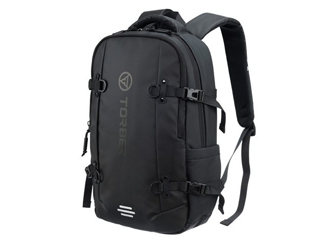 Рюкзак спортивный TORBER ЭКСТРИМ 18", чёрный, 31 х 12 х 46 см, 17л