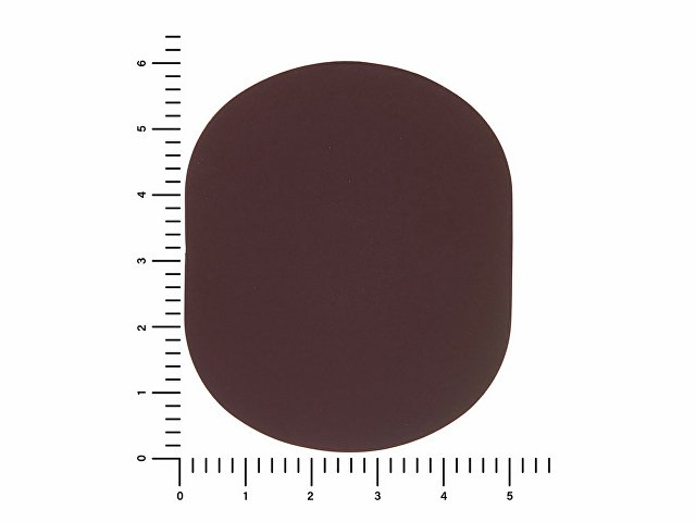 ПАТЧ ОВАЛ soft-touch (коричневый ) 6,0 х 5,0 см
