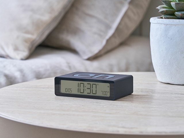 Часы настольные Flip Mini, черный